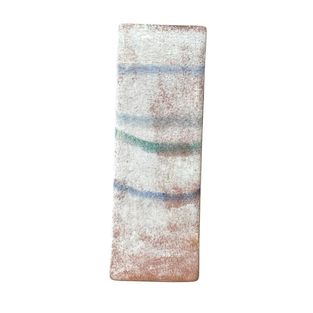 Mid-Century Rare Rectangular Vase Women & Their Horses Polia Pillin c.1950-60s